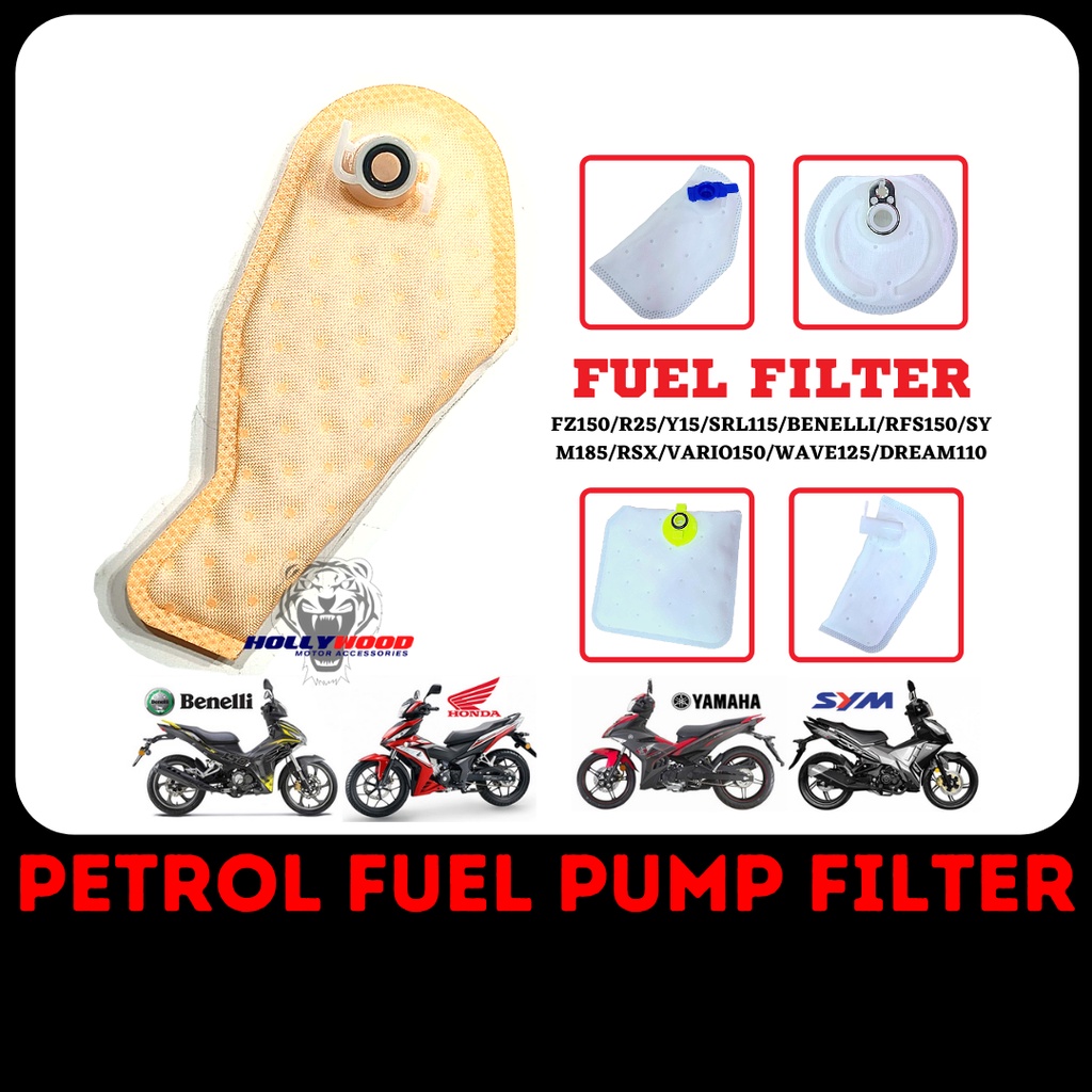 PETROL FUEL PUMP FILTER SYM VF3I BENELLI RFS150 YAMAHA Y15 FZ R15 NMAX NVX EGO AVANTIZ SOLARIZ EGO-LC HONDA DREAM RS150