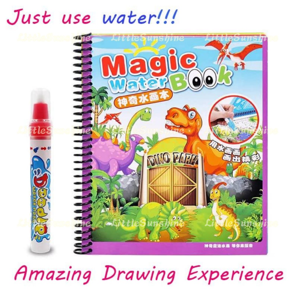 Magic Water Drawing Book Shopee Malaysia