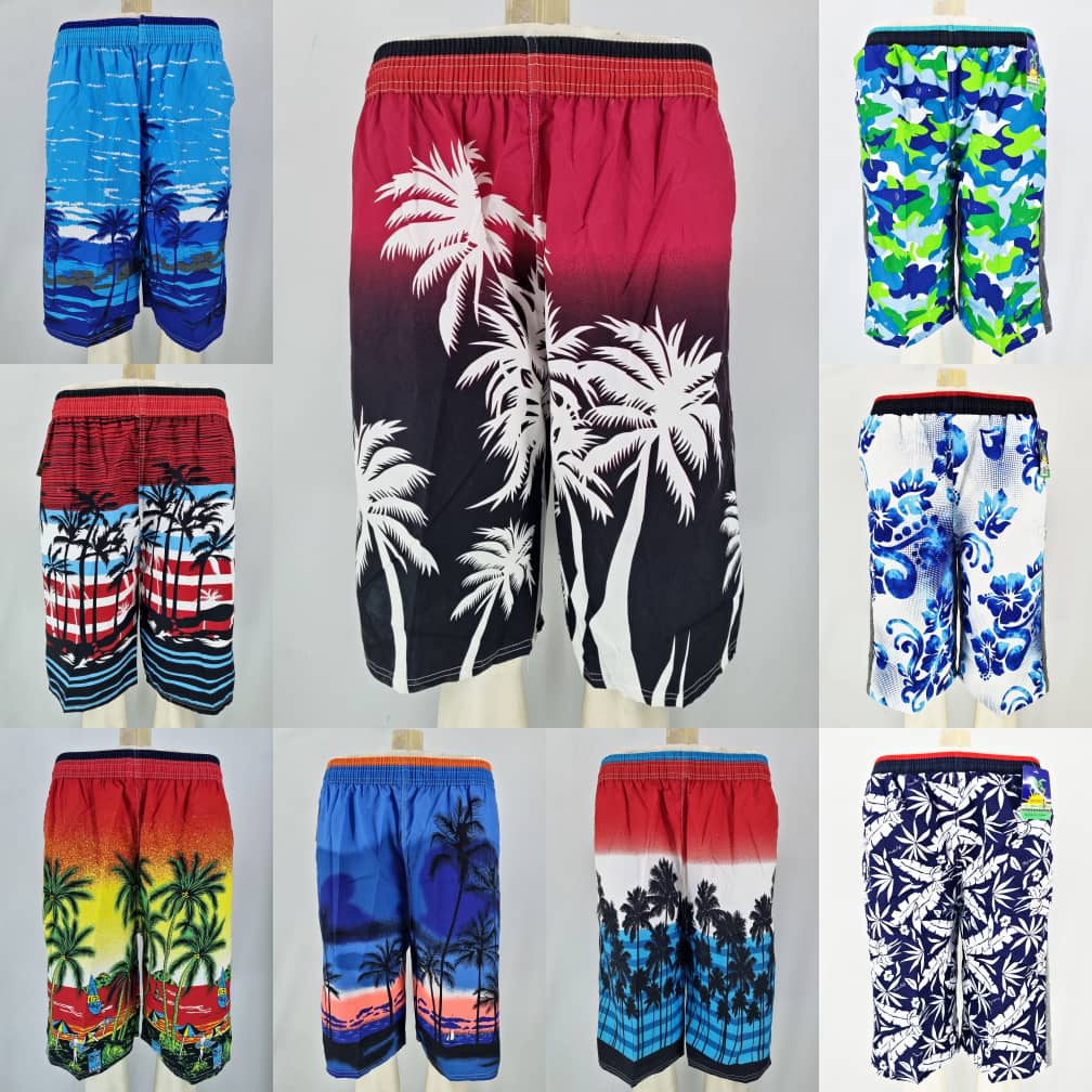 { READY STOCK } ?HOT?(D3-48) Seluar Pendek Hawaii Berpoket NEW ARRIVAL DESIGN / Hawaii Pants / Seluar bunga / Size XXXL