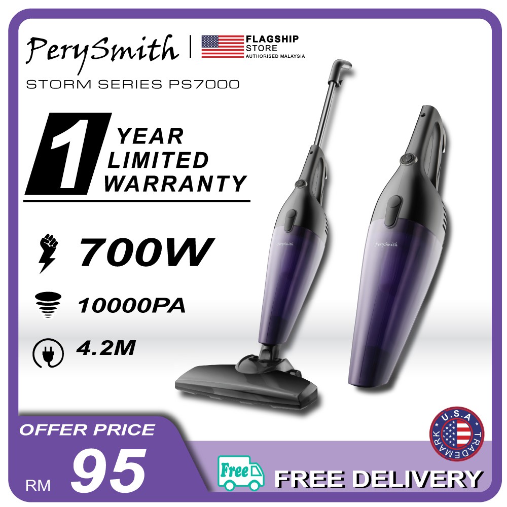 [FLAGSHIP STORE] PerySmith 700W Handheld Portable Vacuum Cleaner 2in1