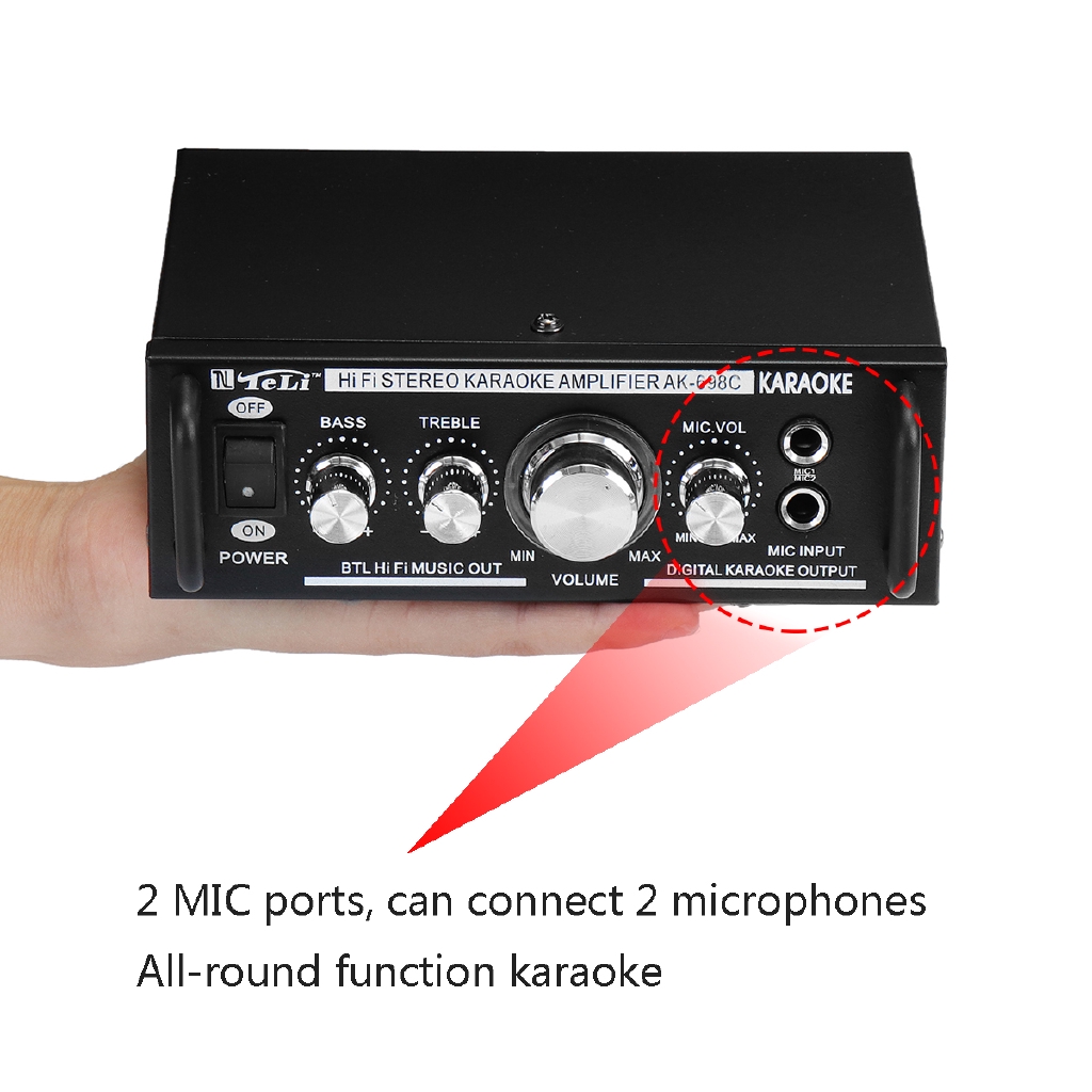 mini amplifier with subwoofer output