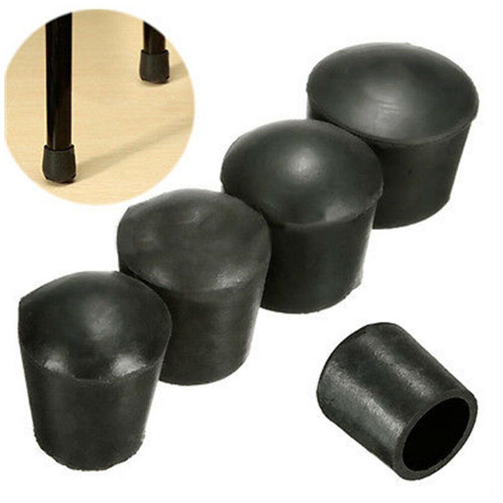 XCXpj 17-20mm Caliber Round Bottom Opening Chair Leg Caps Rubber Feet Protector Pads Table Covers 8pcs 