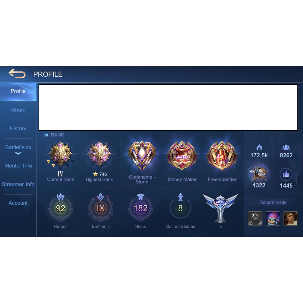 Mobile Legends Account For Sale Mlbb Ml Shopee Malaysia