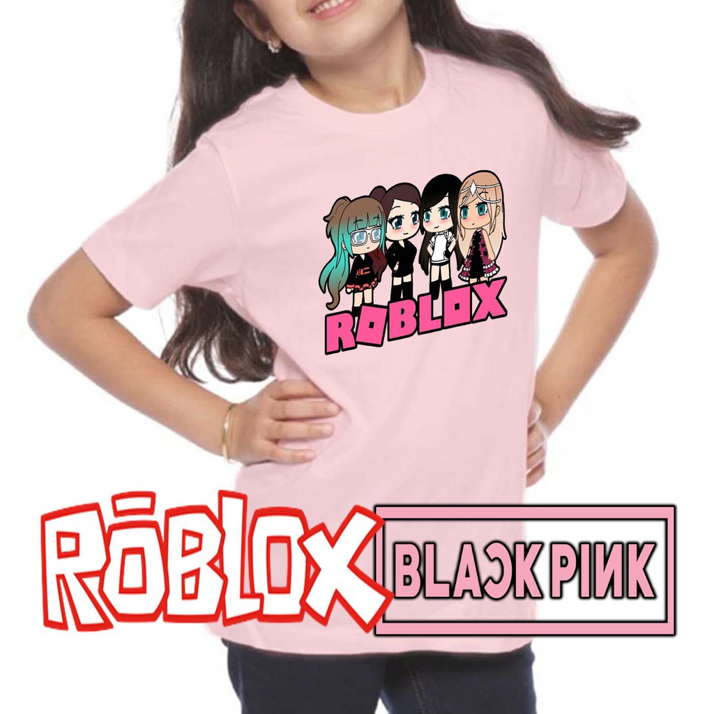 Roblox Tshirt X Blackpink T Shirt Korea Seoul Fashion Lisa Jennie Jisoo Rose Limited Edition Kpop Game Shirt Baju Baby Shopee Malaysia - black pink t shirt roblox