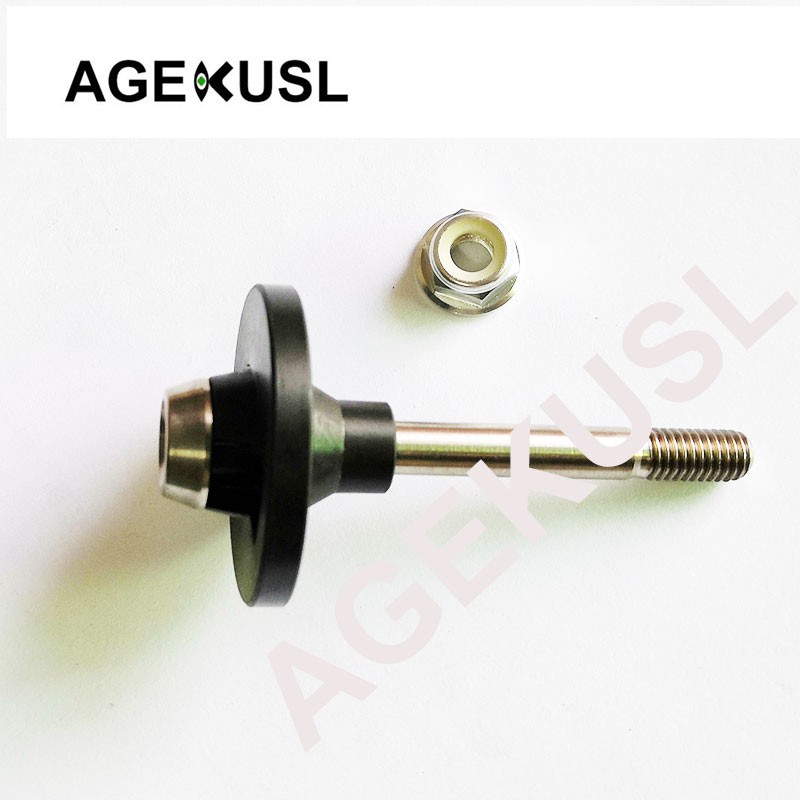 AGEKUSL Ti Titanium Bolts Rear Shocks Spring Bolts Nuts With Cap For