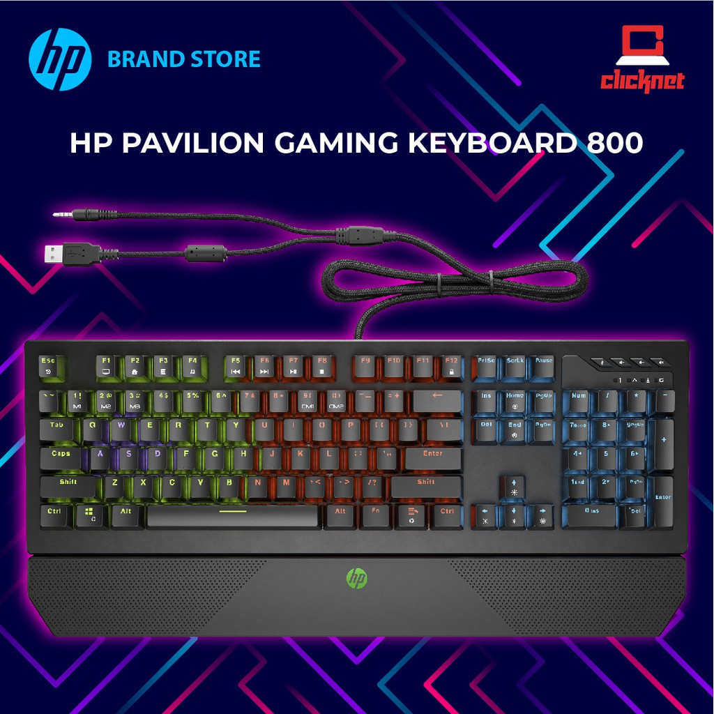 HP Pavilion Gaming Keyboard 800 RGB Shopee Malaysia