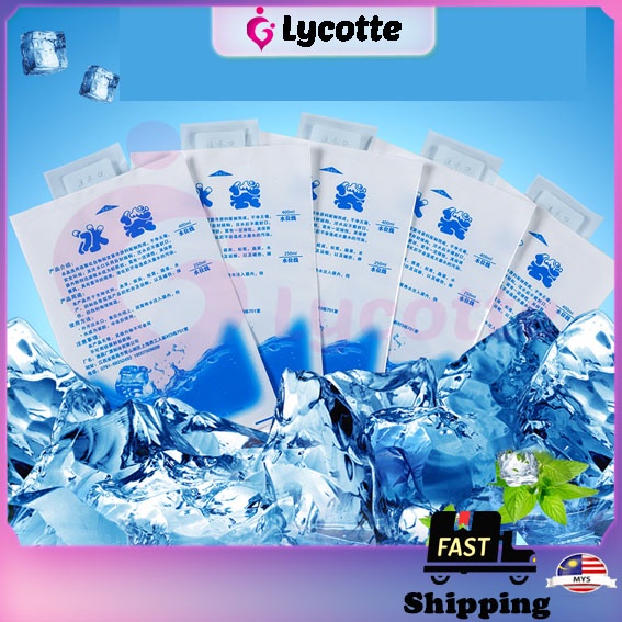 LYCOTTEᵐʸ 200ml 400ml 600ml Reusable ice pack water injection Breastmilk storage insulated cold for cooler bag