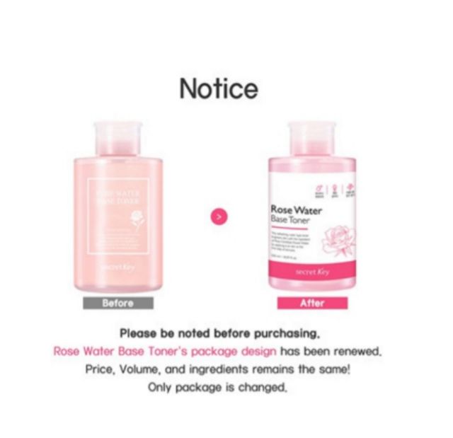 rose water base toner