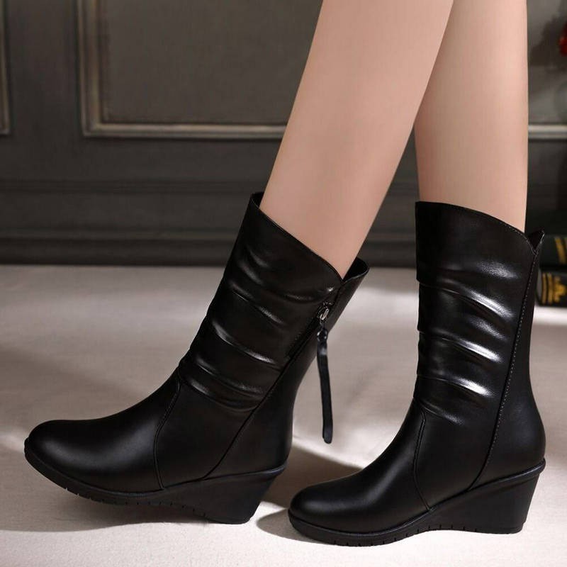 slope heel boots