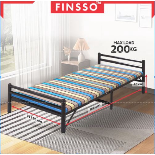 FINSSO : MATRIX BEDFRAME WITH FREE TOPPER / KATIL