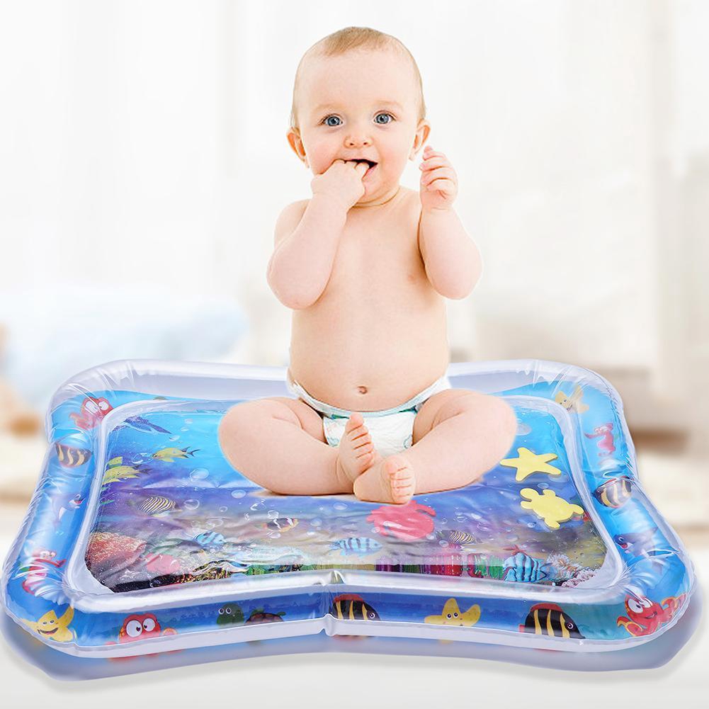 Inflatable Baby Water Mat Baby Tummy Time Playmat Toddler Fun