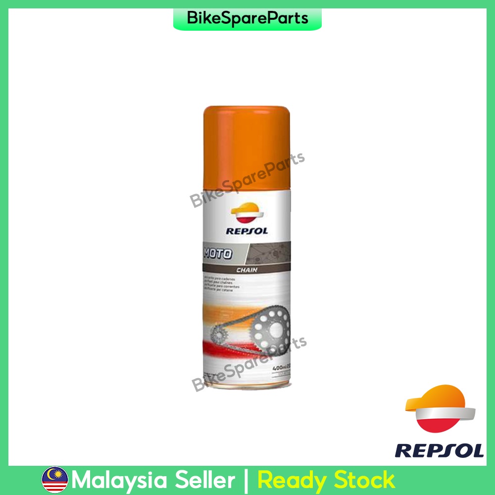 CHAIN LUBE REPSOL SPRAY RANTAI CHAIN LUBE HEAVY DUTY 400ML Shopee