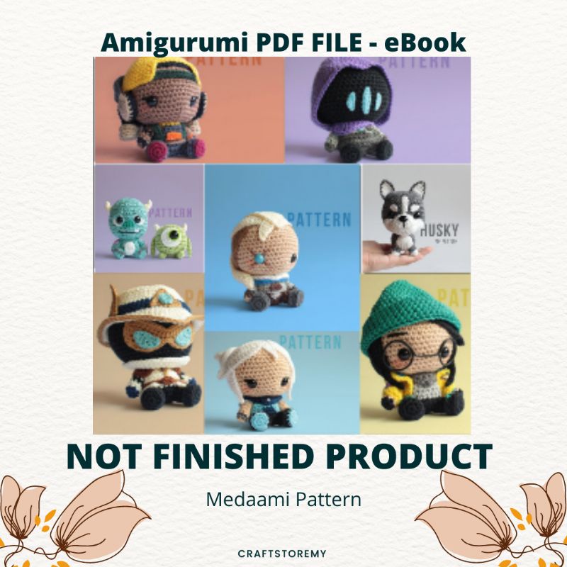Amigurumi tutorial PDF file crochet pattern | Shopee Malaysia