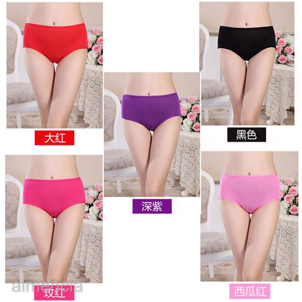 5pc Period Leakproof Physiological Night Pants Seamless Panties for Women M