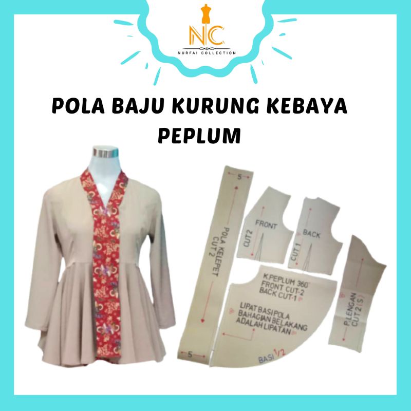 Buy Pola Kebaya Peplum 360 Dewasa Seetracker Malaysia