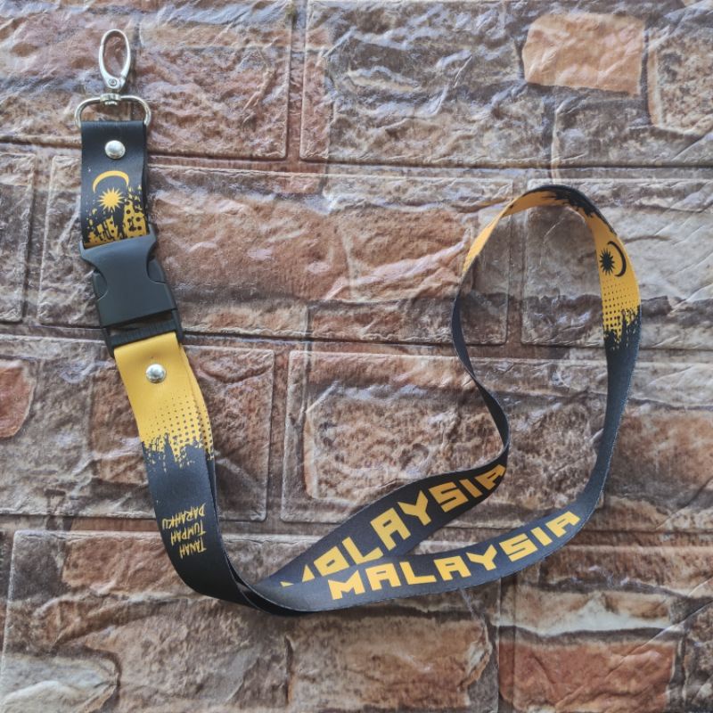 LANYARD MALAYSIA BLACK YELLOW EDITION | Shopee Malaysia