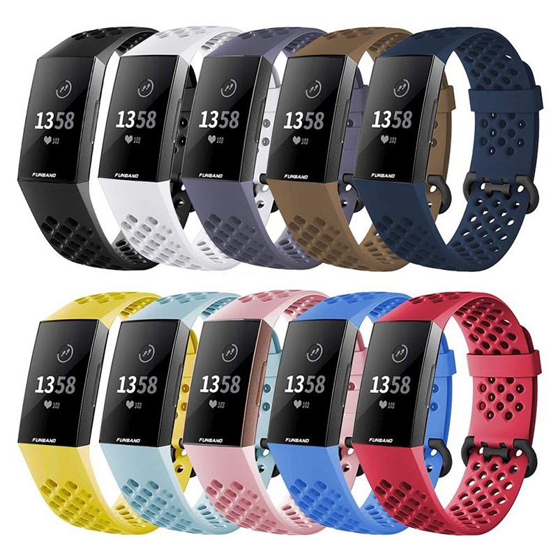Fitbit Charge 3 / Fitbit Charge 4 Straps Soft Silicone Fitbit Charge 4