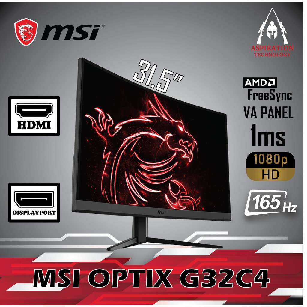 MSI OPTIX G32C4 CURVED MONITOR | Shopee Malaysia