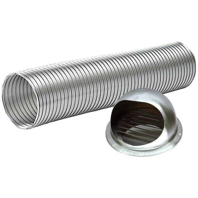 Cooker Hood Flexible Aluminium Ducting 