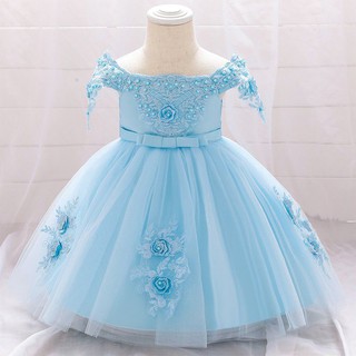 Gaun Baby 2021Baby Girl Dress Birthday Girl Clothes Floral Princess ...