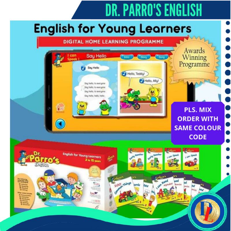 Buy Dr Parro S English Language Parro For Young Learners From Age 3 To 12 Years Old Child Can Learn Proper English Seetracker Malaysia