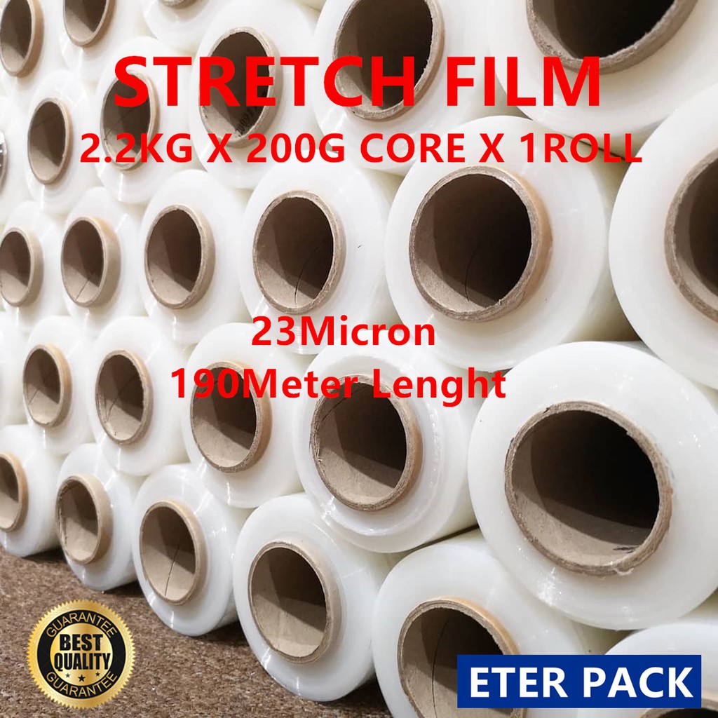 Clear Stretch Film Hand Roll 500mm X 2.2KG X 0.2KG Core x 1ROLL Shopee Malaysia