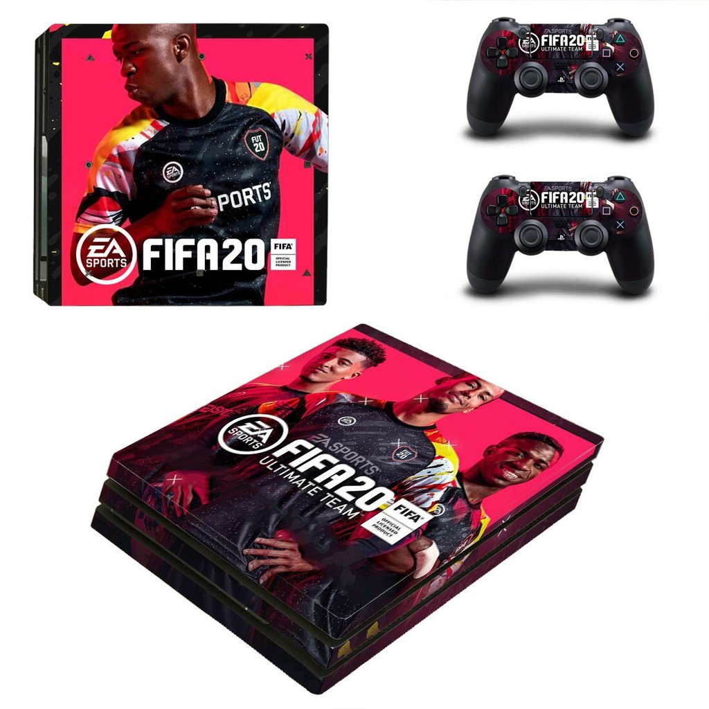 ps4 pro fifa 20 2 controllers