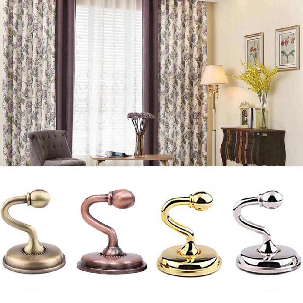 2pcs Metal Window Curtain Panel Tieback Hook Tassel Holder Hold