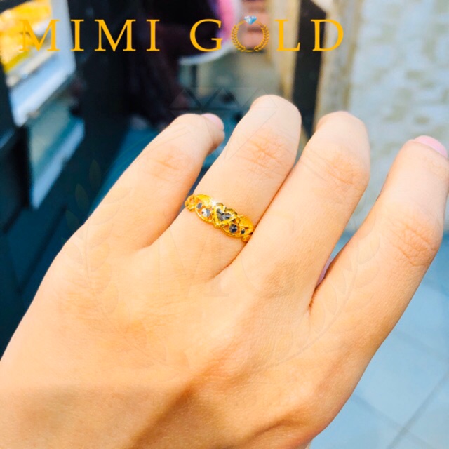 Cincin Love Tunang Merisik Emas 916 Shopee Malaysia