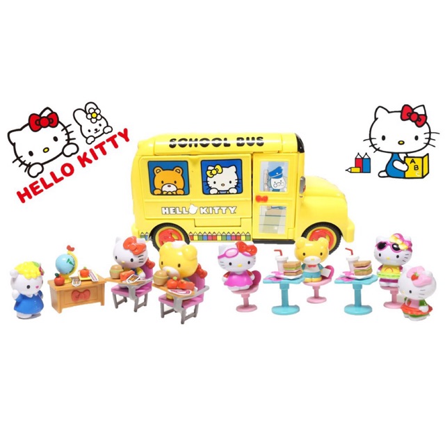 hello kitty school bus toy