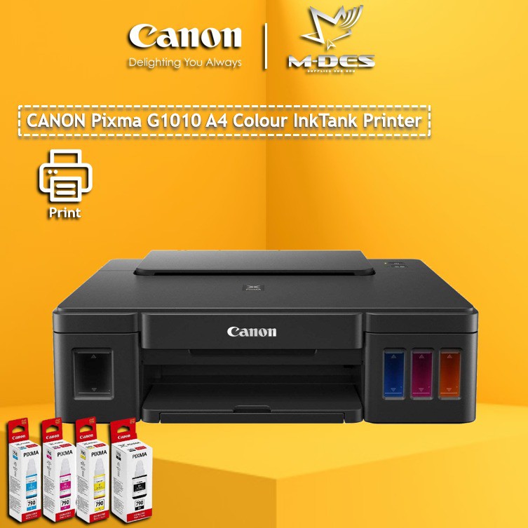 Free Gift Canon Pixma G1010 Single Function Color Ink Tank Printer Print Function Only Canon Gi 71 Ink Shopee Malaysia