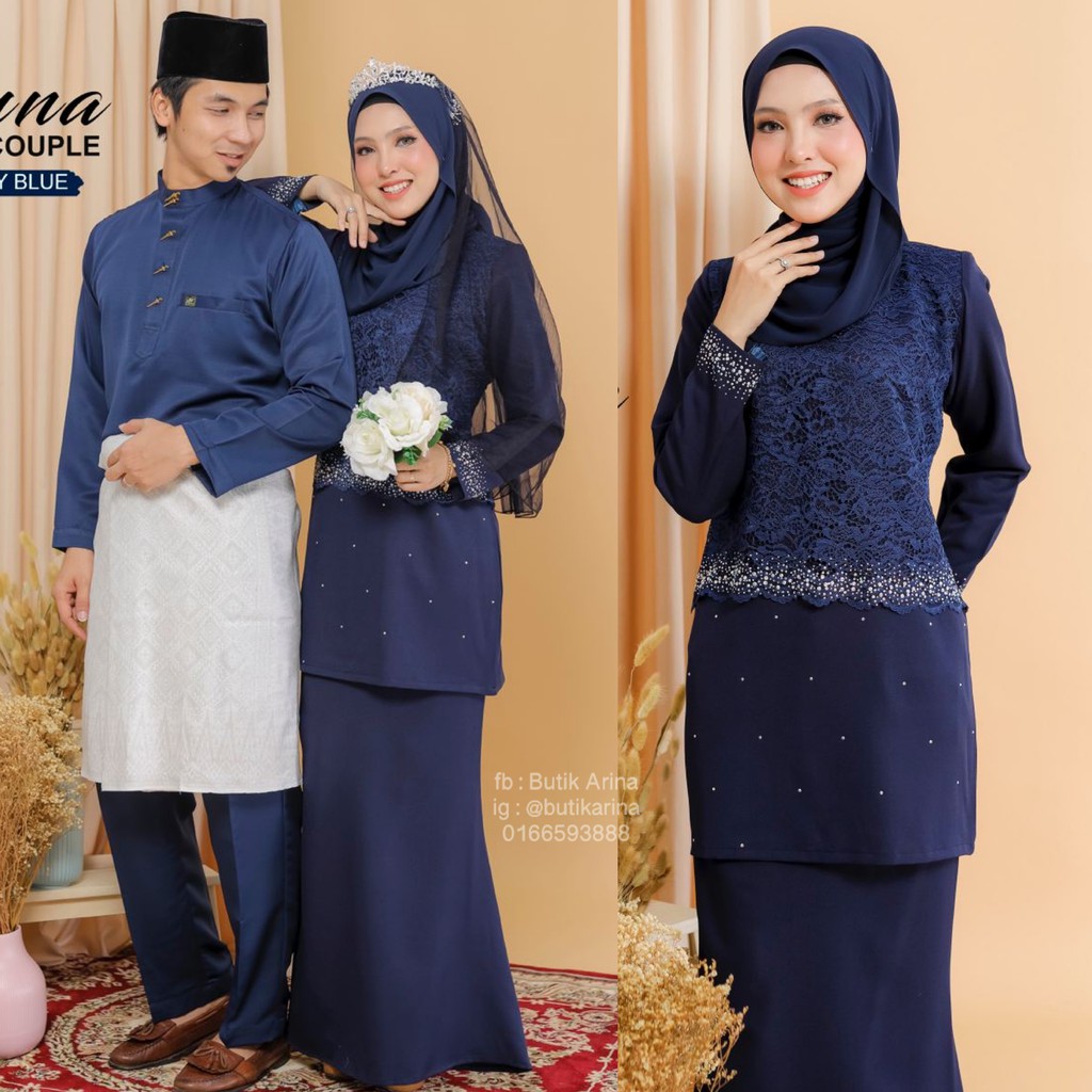 Biru baju gelap melayu Baju Sesuai