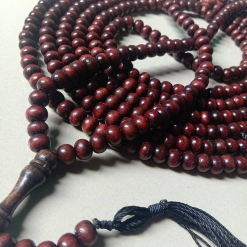 Tasbih kayu kukun 1000 biji & 500.biji 8mm Have Free Gift