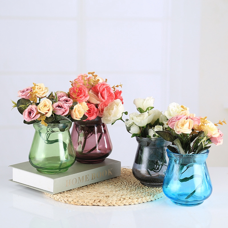 Colored Watermelon Vase Simple Creative Home Water Cultured Glass