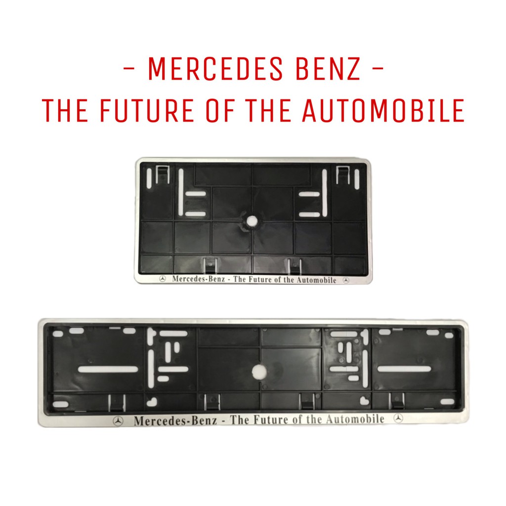 (MERCEDESBENZ) Car License Plate Frame Number Plate Holder 1pcs