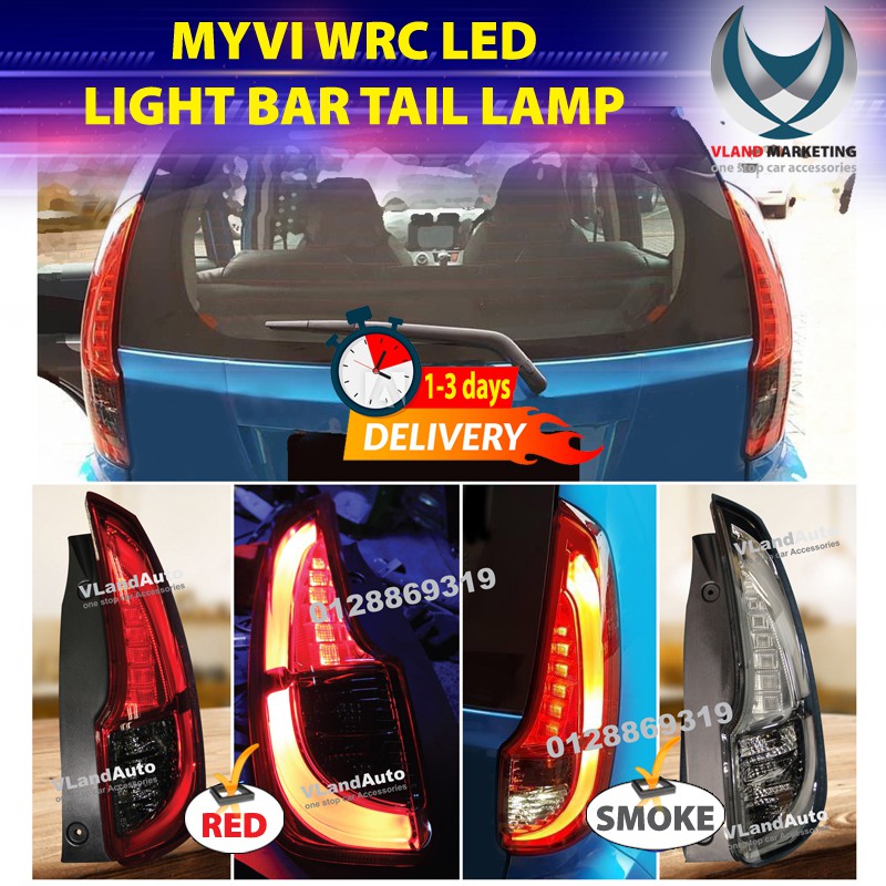 Myvi 2012-2017 ( Lagi Best / Icon) Light Bar Tail Lamp (Red/smoke ...