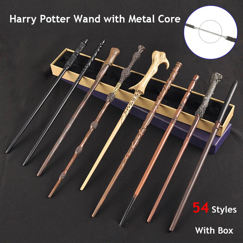 Harry Potter Resin Magic Wand with Box Halloween Cosplay Xmas Gift 