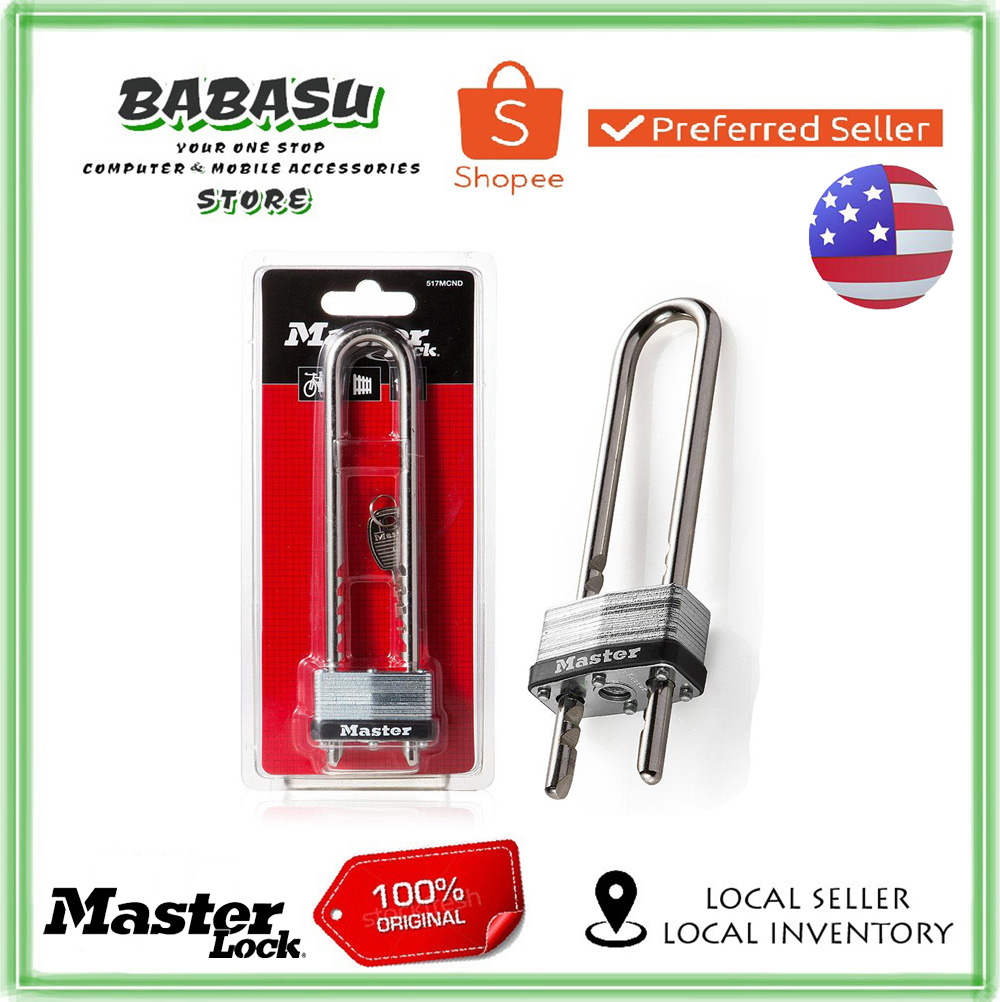 Master Lock U Shape Lock Adjustable layer pad lock USA Brand Shopee Malaysia