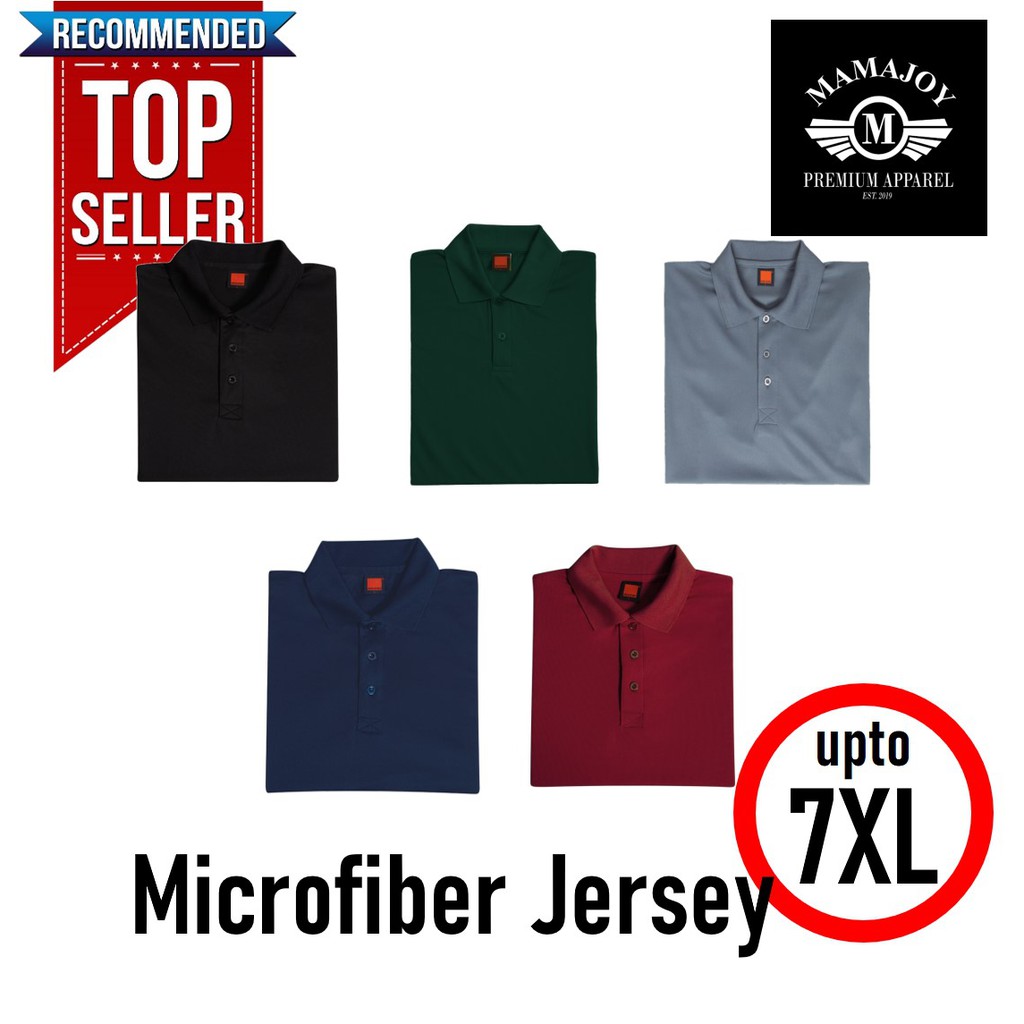 💯 Polo Jersey Microfiber Men Women Collar Baju T Shirt Jersi Sukan