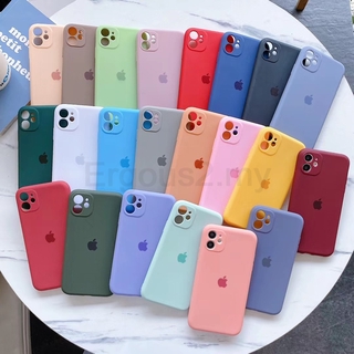 Phone Case iPhone 12 11 Pro Max 7 8 Plus SE 2020 X Xs Max XR Casing Candy Color Soft Silicone TPU Phone Case Cover