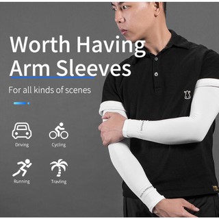 RockBros UV Protection Cycling Outdoor Sport Cooling Arm Sleeves Cover #4