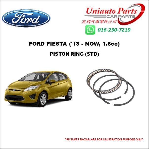 FORD FIESTA ('13 NOW, 1.6cc) ENGINE PISTON RING (SET) Shopee Malaysia