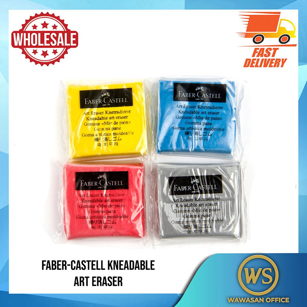 Faber Castell Kneadable Art Eraser Pemadam Flexible / Sketching Eraser Shopee Malaysia