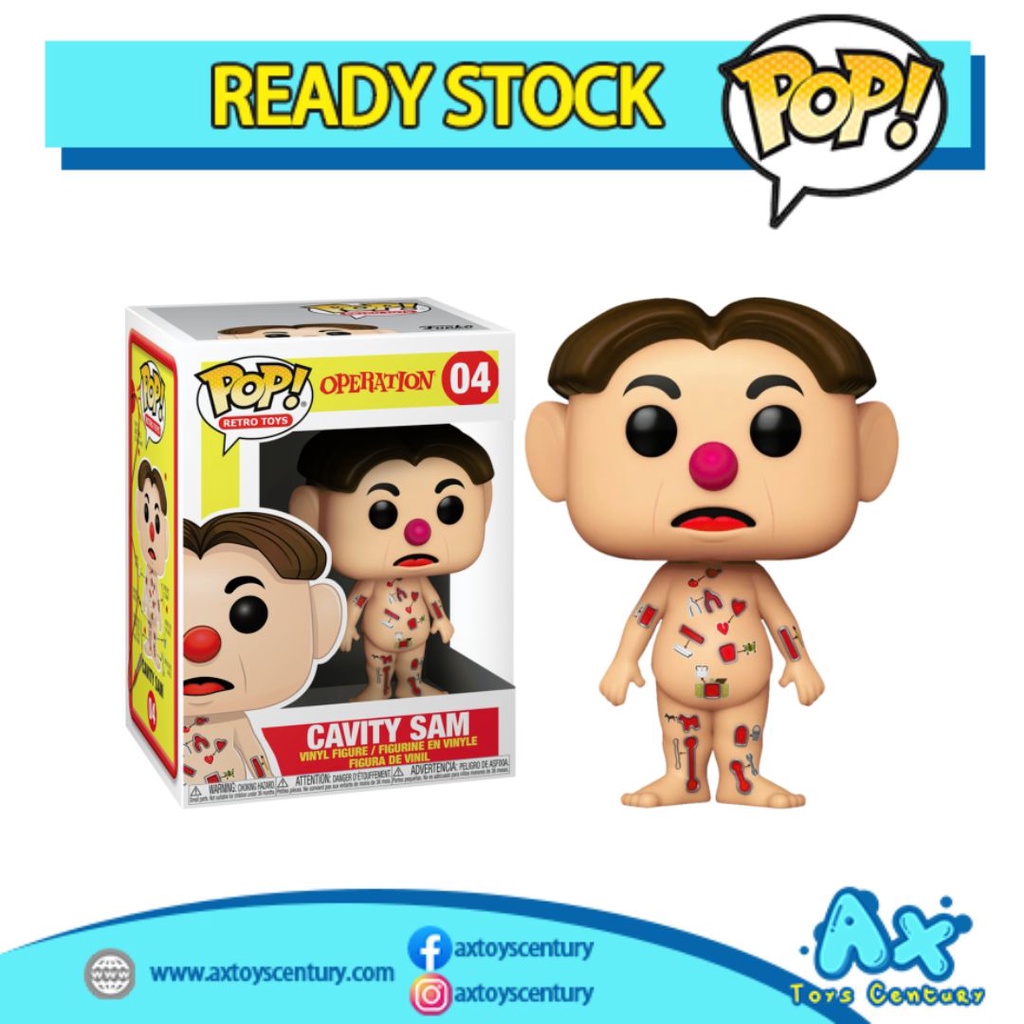 Funko Pop! Retro Toys: Operation - Cavity Sam #04 100% Genuine