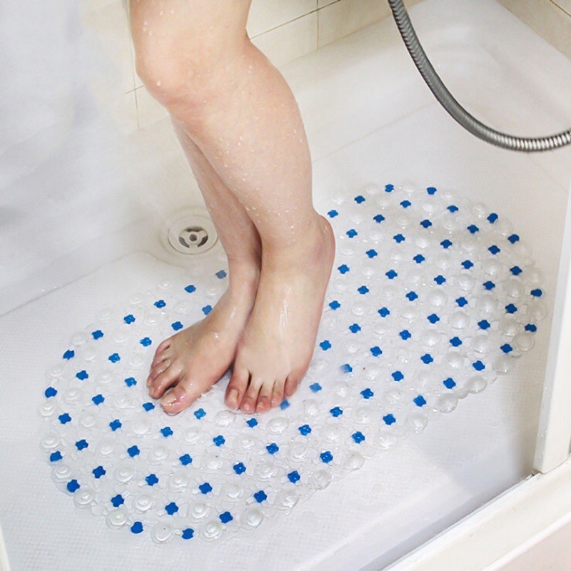 Toilet Bath Mats Shower Bathroom Carpet Suction Anti Slip Sucker