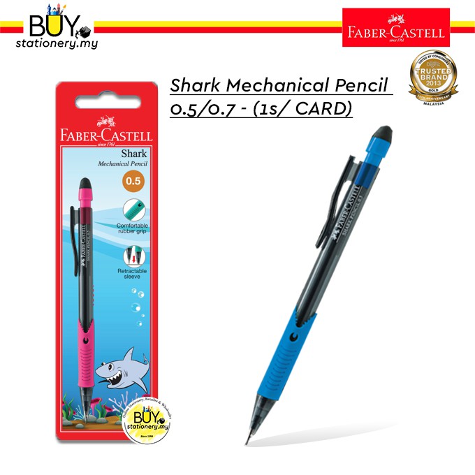 faber castell shark mechanical pencil 0507  1scard