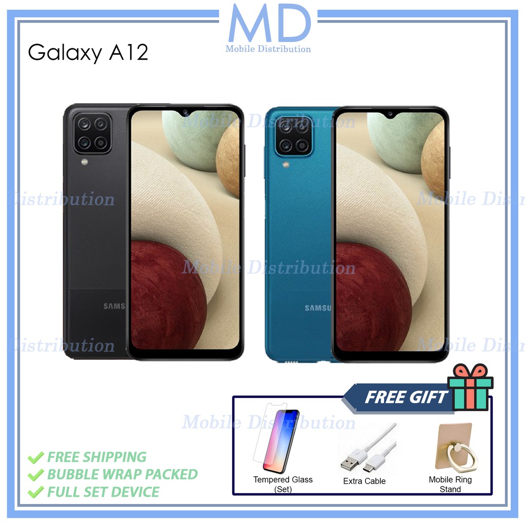 (READY STOCK) Samsung Galaxy A12 (SAMA125) (6GB+128GB) Full Set