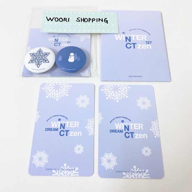 Nct Dream Winter Nctzen Fanmeeting Official Magnet Photocard Set Unsealed Shopee Malaysia