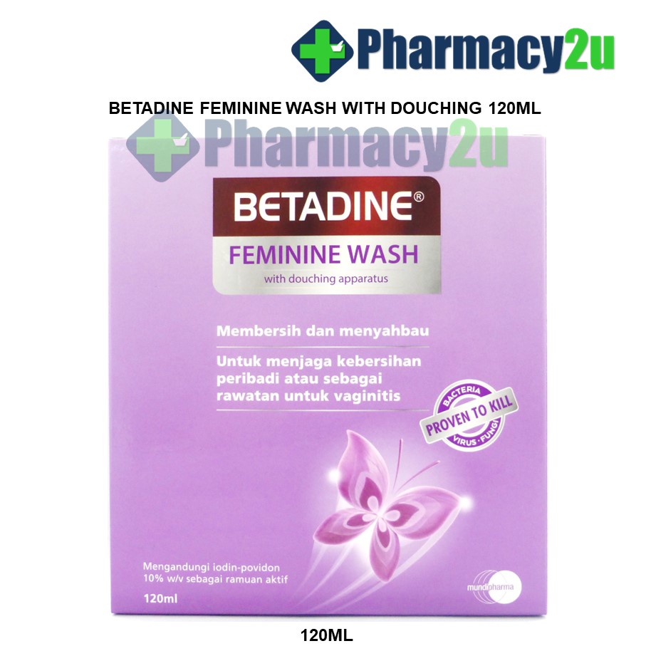 BETADINE FEMININE WASH WITH DOUCHING APPARATUS POVIDONEIODINE 10W/V 120ML Shopee Malaysia