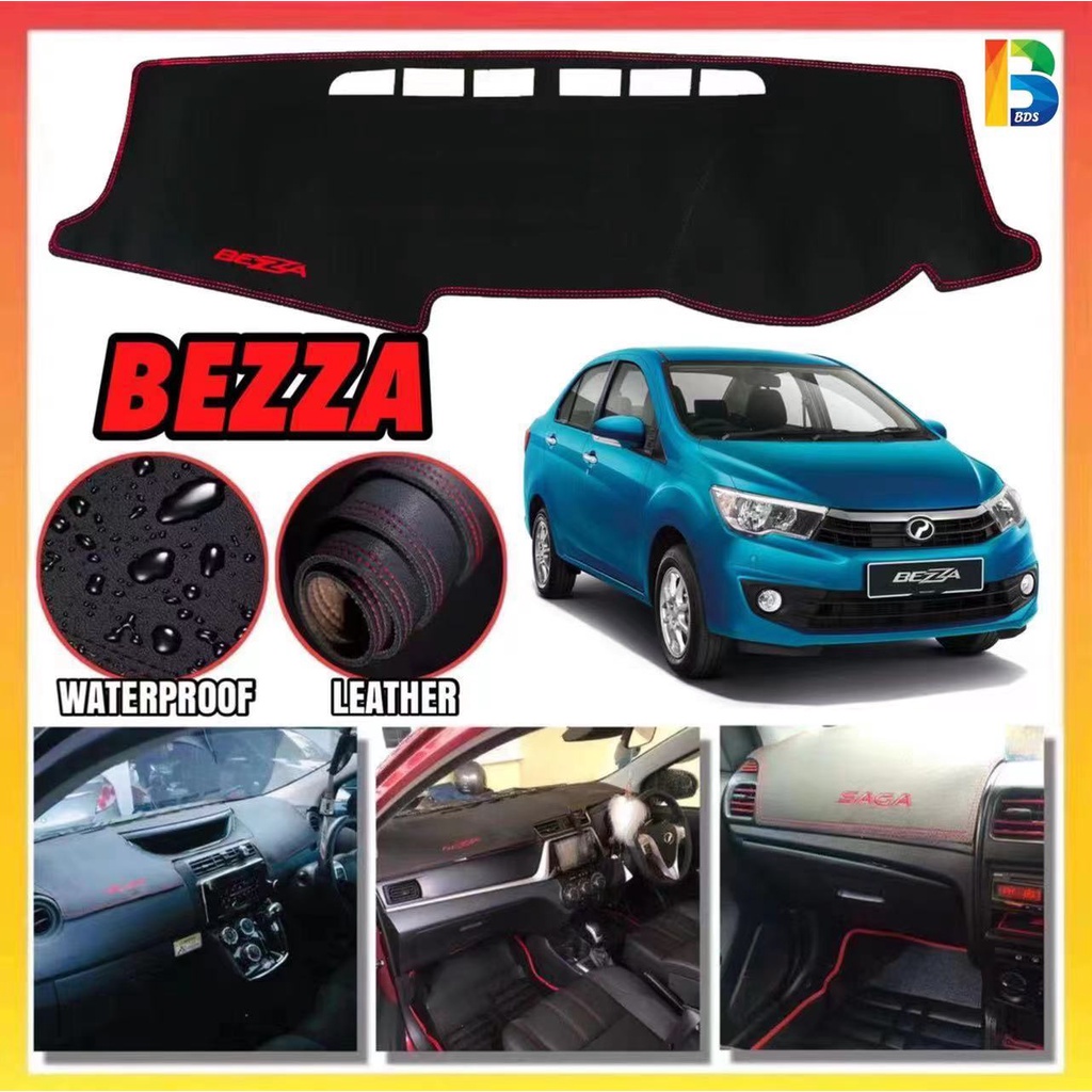 PERODUA BEZZA LEATHER DASHBOARD COVER Leather Car Dashmat Dashboard